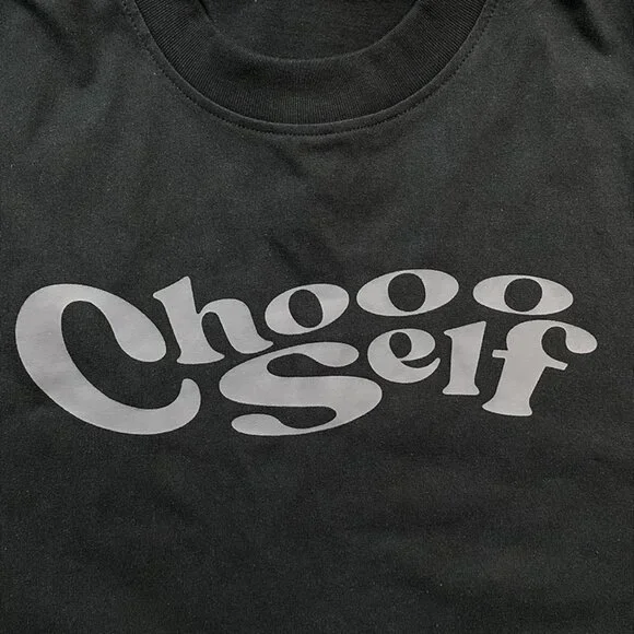 CHOOOSELF Cool Simple Lettering T Shirt